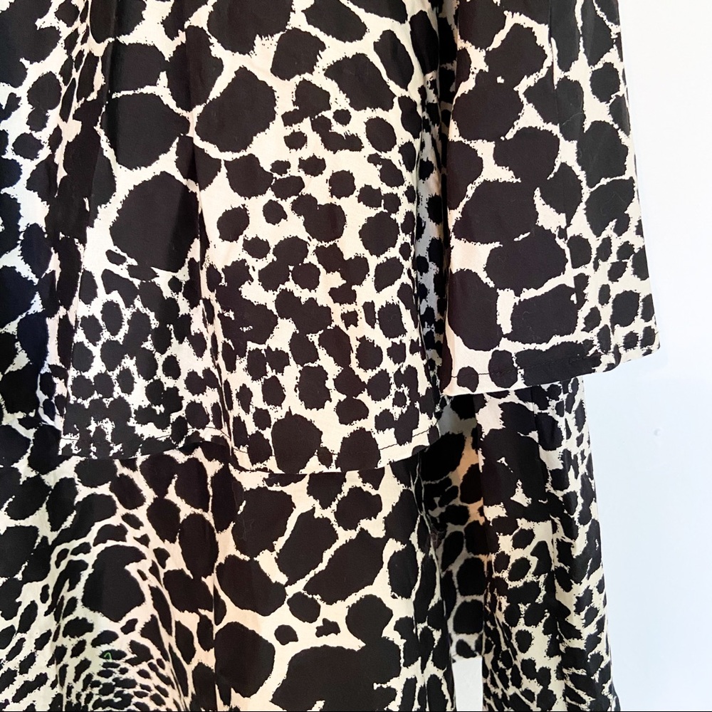 Who What Wear Leopard Print Ruffled Midi Skirt - Picture 6 of 9